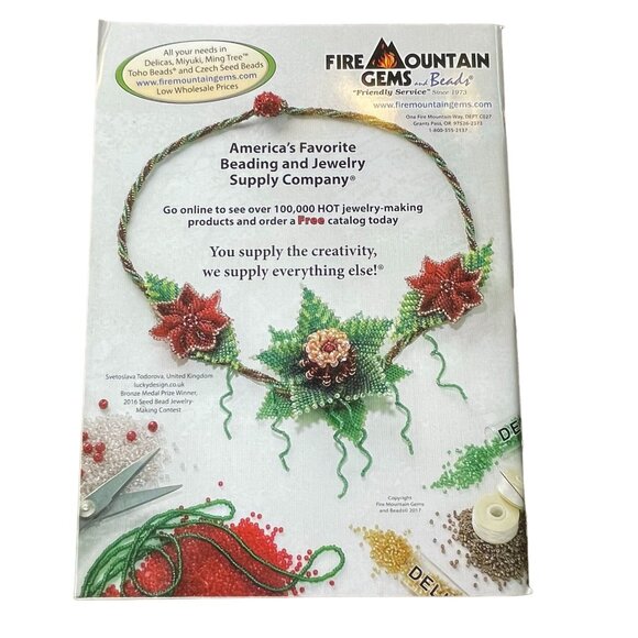 Beadwork Magazine Jewelry Crafting Book u Dec 2017 Jan 2018 Vol 21 No 1 - Picture 2 of 7